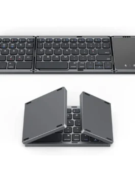 Foldable Keyboard with Touchpad Portable Mini Bluetooth Wireless