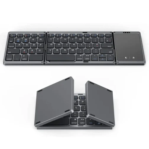 Foldable Keyboard with Touchpad Portable Mini Bluetooth Wireless