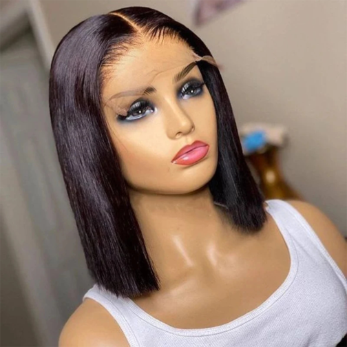 13x4 Straight Lace Frontal Bob Wig - Image 6