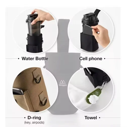 Magnetic Gym Water Bottle Bag Holder - Image 2