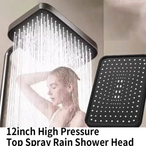 High Pressure Rainfall Shower Head Luxury Bathroom Shower-head - Image 3