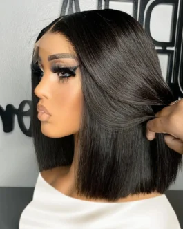 13x4 Straight Lace Frontal Bob Wig