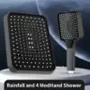 High Pressure Rainfall Shower Head Luxury Bathroom Shower-head - Image 5