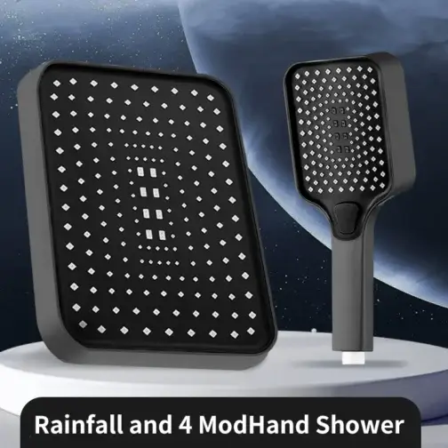High Pressure Rainfall Shower Head Luxury Bathroom Shower-head - Image 5