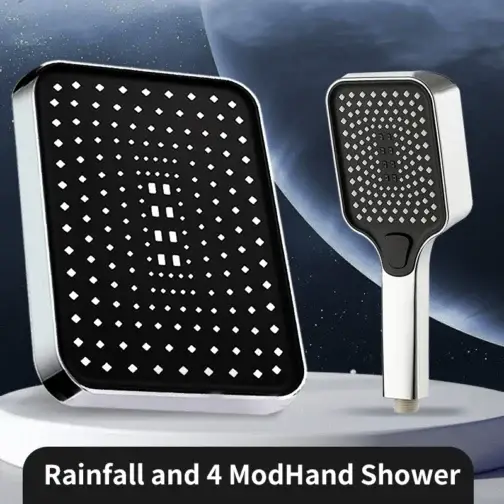 High Pressure Rainfall Shower Head Luxury Bathroom Shower-head - Image 4