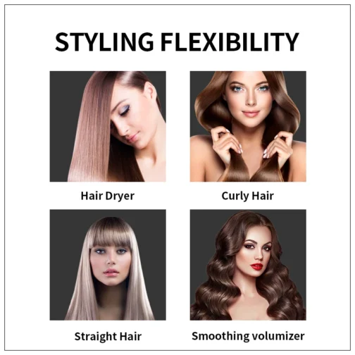 3 in 1 Hot Air Brush One-Step Hair Dryer, Curler & Volumizer - Image 4