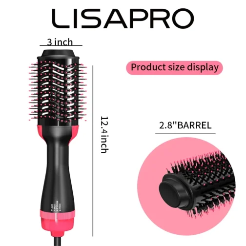 3 in 1 Hot Air Brush One-Step Hair Dryer, Curler & Volumizer - Image 5