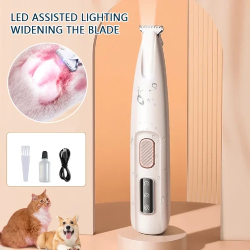 Portable Pet Paw Trimmer with LED Light