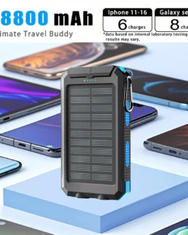 Waterproof Outdoor Solar Power Bank 38800mAh