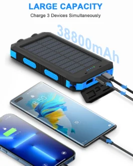 Waterproof Outdoor Solar Power Bank 38800mAh