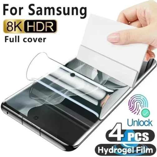 4pcs Hydrogel Film for Samsung Galaxy Screen Protector