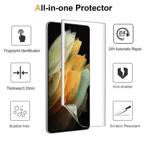 4pcs Hydrogel Film for Samsung Galaxy Screen Protector - Image 5