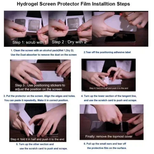 4pcs Hydrogel Film for Samsung Galaxy Screen Protector - Image 6