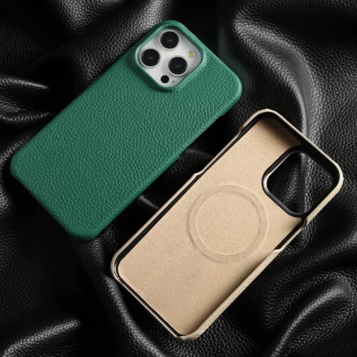 Luxury Leather Magnetic Phone Back Case - Image 6