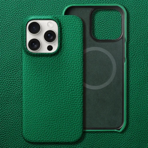 Luxury Leather Magnetic Phone Back Case - Image 2