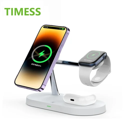 3 in 1 Fast Charging Dock for iPhone Apple Watch & AirPods - Image 4