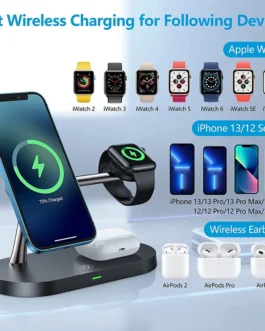 3 in 1 Fast Charging Dock for iPhone Apple Watch & AirPods